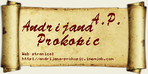 Andrijana Prokopić vizit kartica